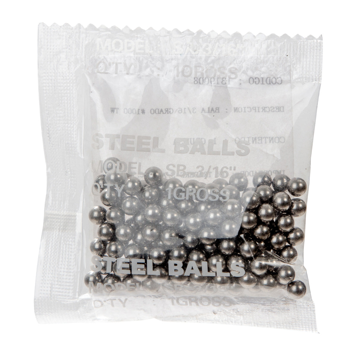 Balas de 3/16" para bicicleta 1 gross Cromado
