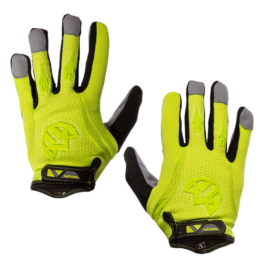 Guantes largos para bicicleta de montaña Vital T-L (21-10 cm) Amarillo