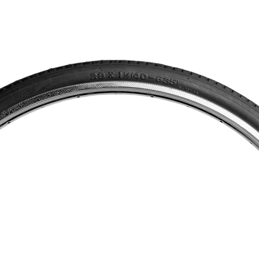 Llanta para bicicleta de turismo Deli S-131 R28x1 1/2" 65 psi Negro
