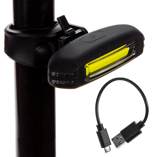 Luz trasera para bicicleta Vital Led 3 Modos 60 Lúmenes Negro-amarillo