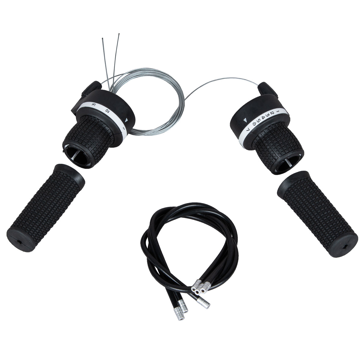 Palancas de cambio de pueño para bicicleta de montaña S.Shine Indexado 3x7v