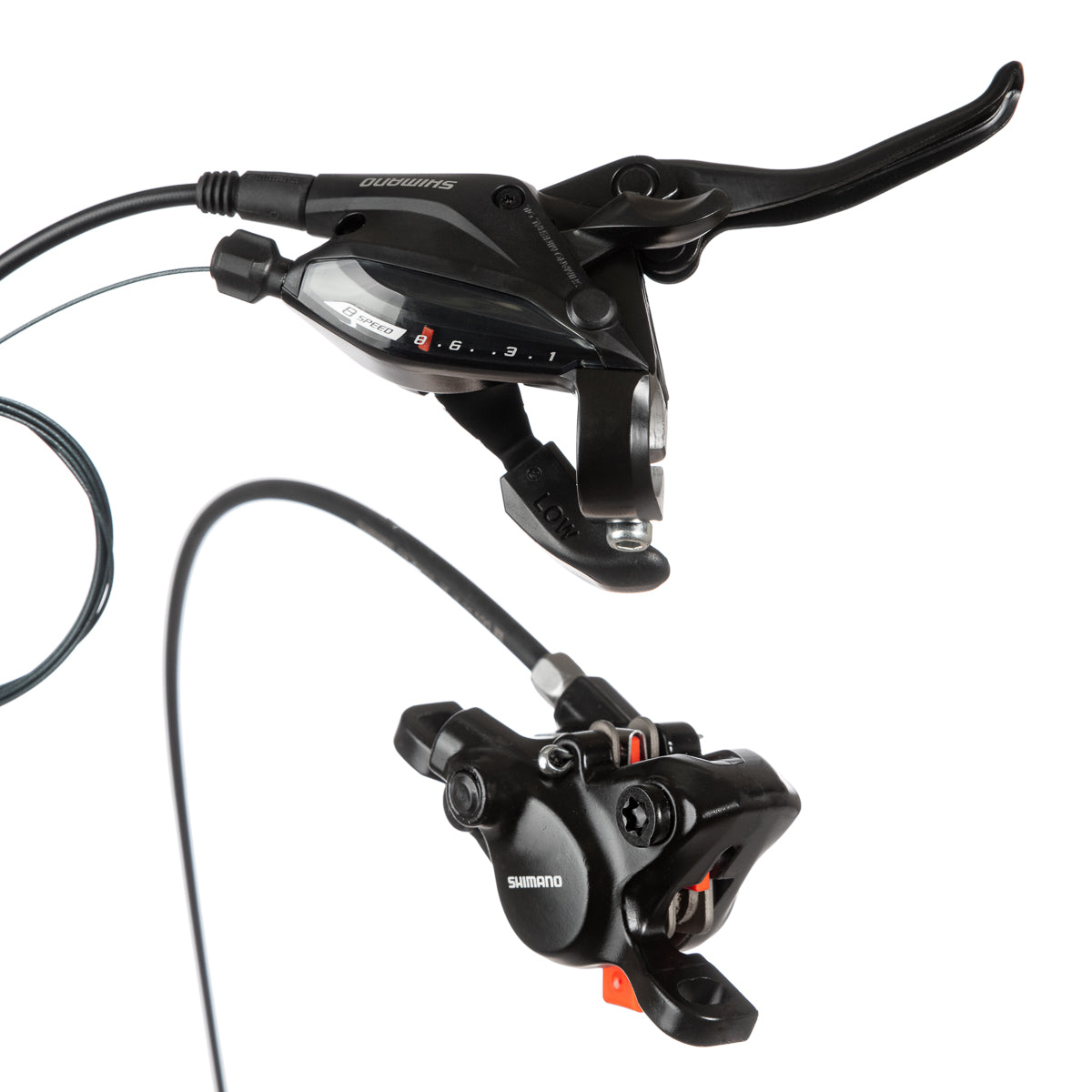 Palanca de cambio y freno dual hidráulico para bicicleta de montaña Shimano Acera ST EF505 8R/BR MT200 Derecha