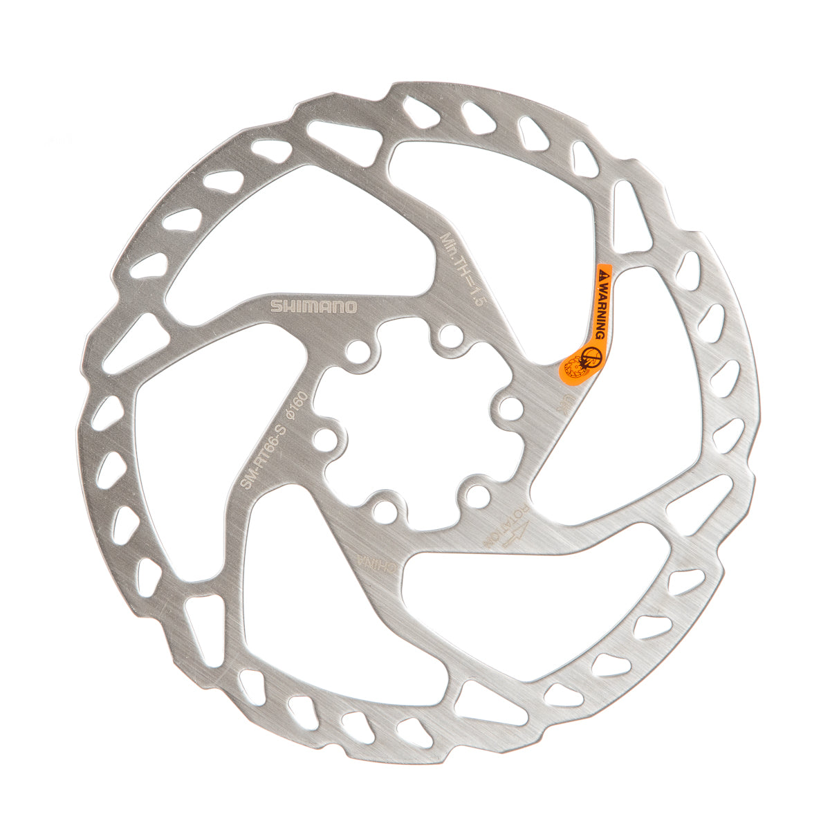 Disco de freno para bicicleta de montaña Shimano SLX M7000 SM-RT66 160mm 6T Cromado