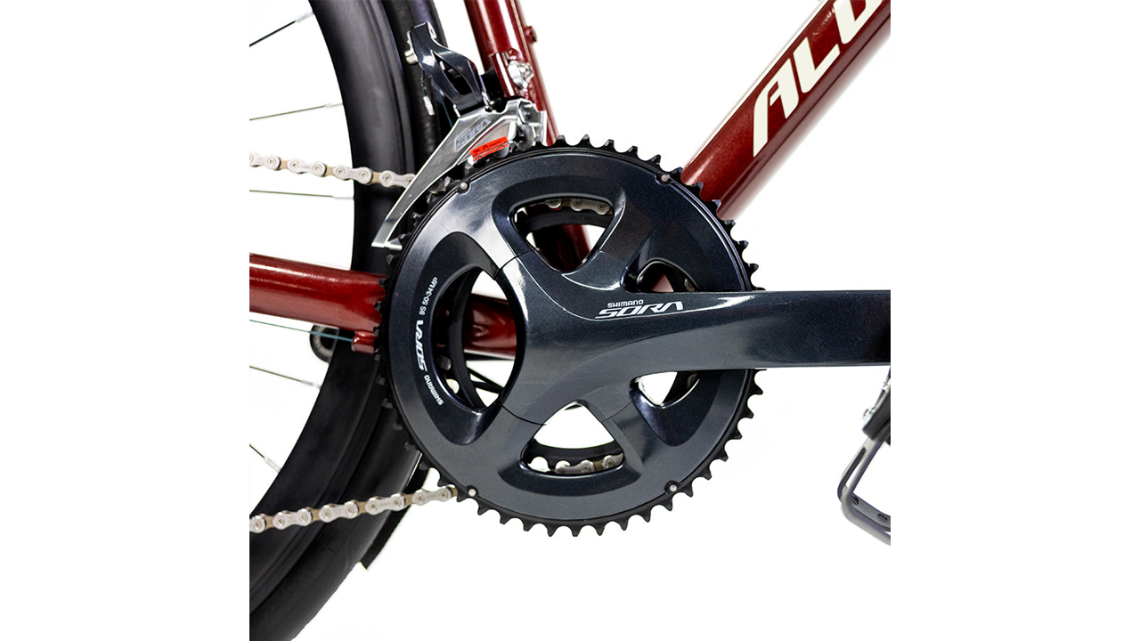 Bicicleta de ruta Alubike Onix R700 2x9v T-51 Vinotinto