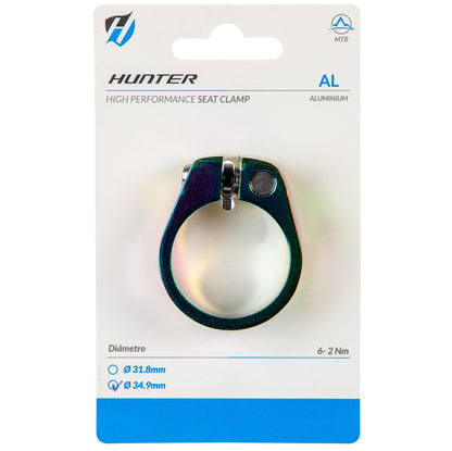 Abrazadera para poste de asiento de bicicleta Hunter 34.9 mm Tornasol