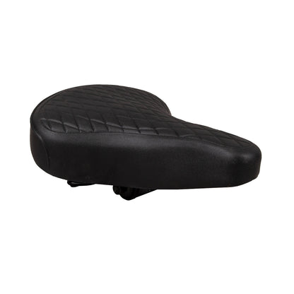 Asiento para bicicleta urbana Windsor Rombos con broche 250x200 mm Negro