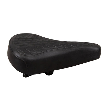 Asiento para bicicleta urbana Windsor Rombos con broche 250x200 mm Negro