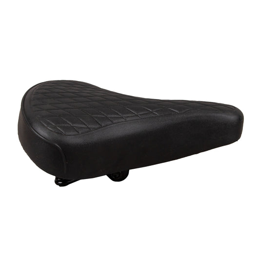 Asiento para bicicleta urbana Windsor Rombos con broche 250x200 mm Negro