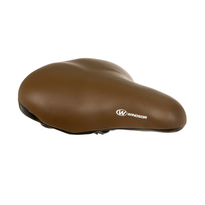 Asiento para bicicleta urbana Windsor Comfort con broche 2 resortes 255x180 mm