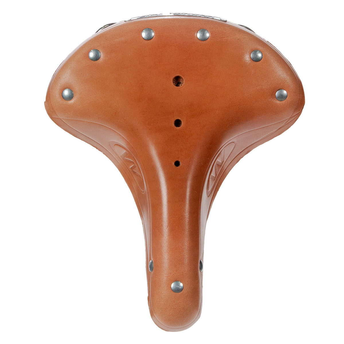 Asiento para bicicleta urbana Windsor Vaqueta con broche 2 resortes 255x215 mm café