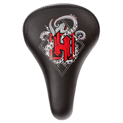 Asiento para bicicleta BMX Hunter Logo Freestyle Street con broche 220x155 mm