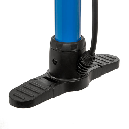 Bomba de aire de pie para bicicleta Windsor 100 psi V AF Azul-negro