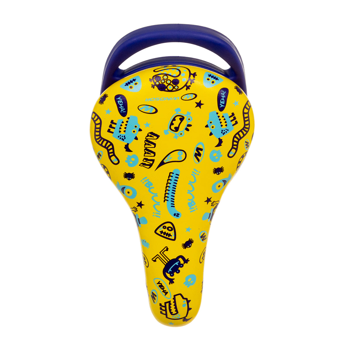 Asiento para bicicleta infantil Windsor Monsters con broche 210 130 mm