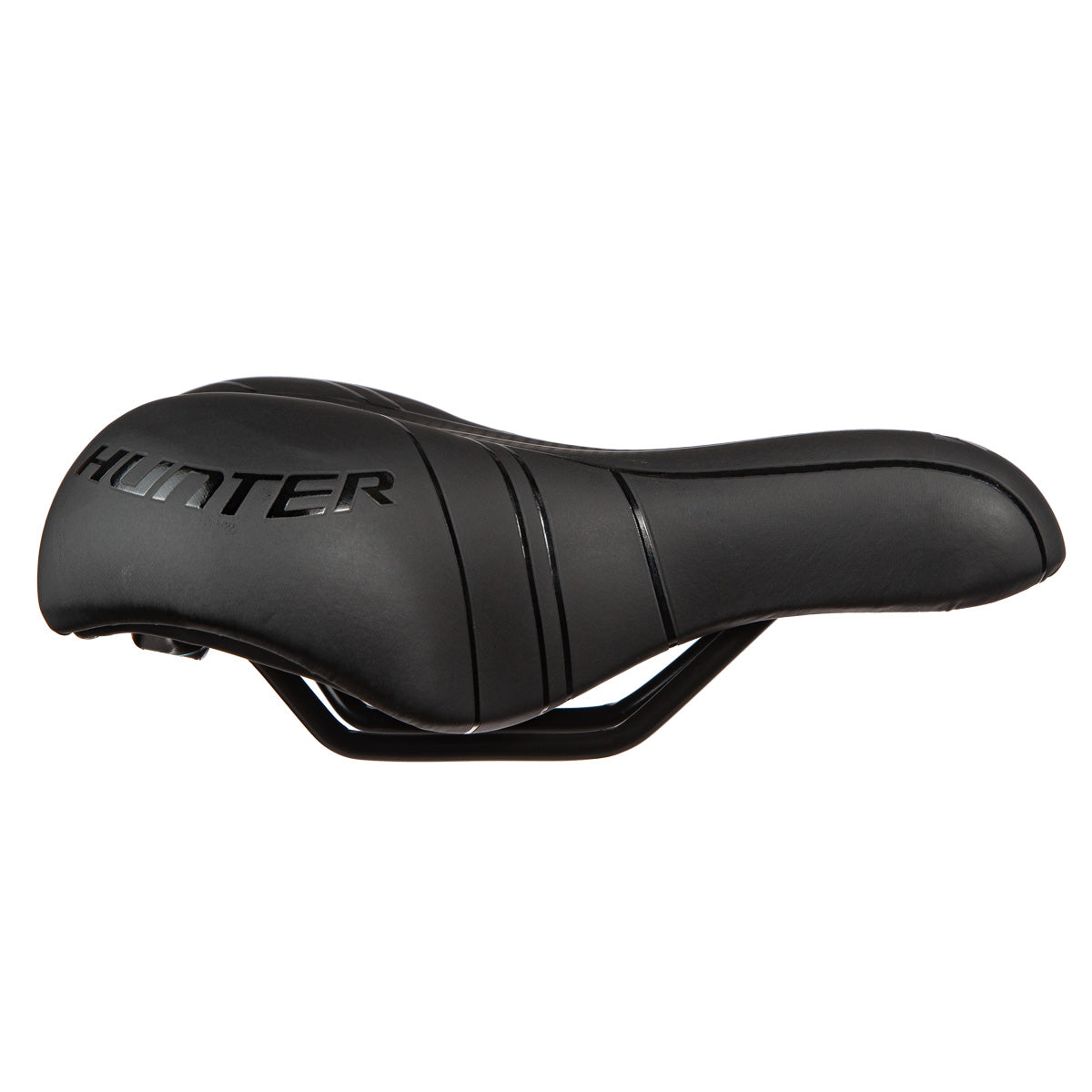 Asiento para bicicleta urbana Hunter Comfort Gel Líneas 240x165 mm Negro
