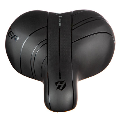 Asiento para bicicleta urbana Hunter Comfort Gel Líneas 240x165 mm Negro