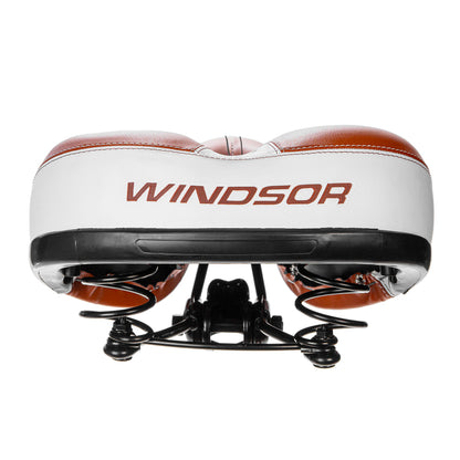 Asiento para bicicleta con broche Windsor Blanco-café