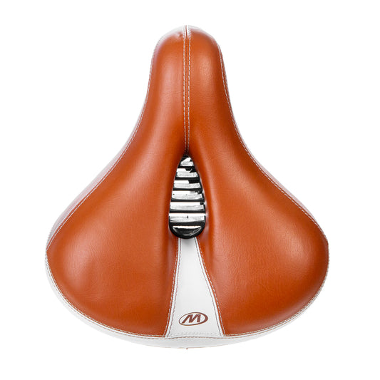 Asiento para bicicleta con broche Windsor Blanco-café