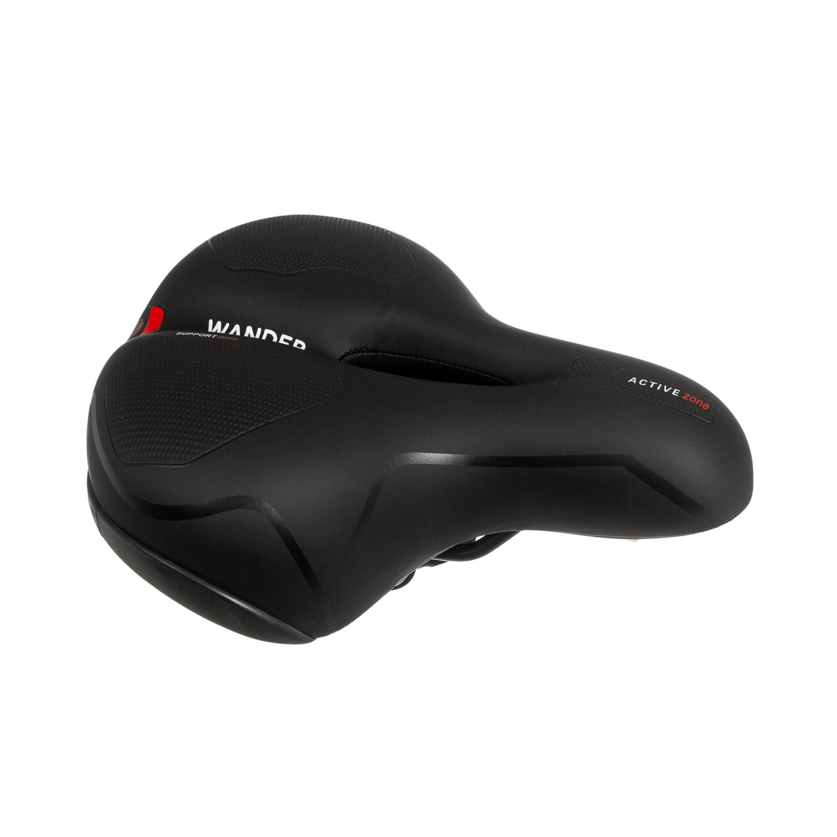 Asiento para bicicleta Urbana Wander Shine Con broche Canal antiprostático Luz trasera 250 200 mm