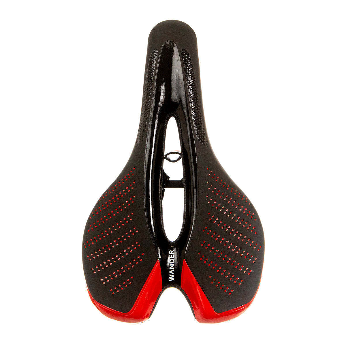 Asiento para bicicleta MTB Wander Eyes Con broche Canal antiprostático Luz trasera 255x150 mm