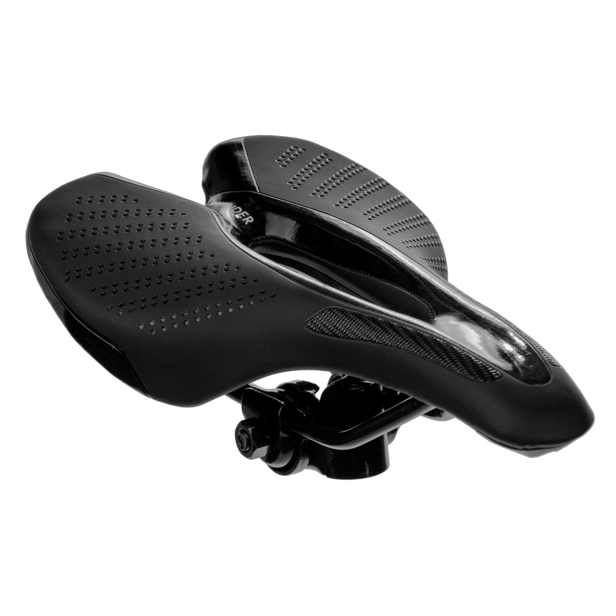 Asiento para bicicleta MTB Wander Eyes Con broche Canal antiprostático Luz trasera 255x150 mm