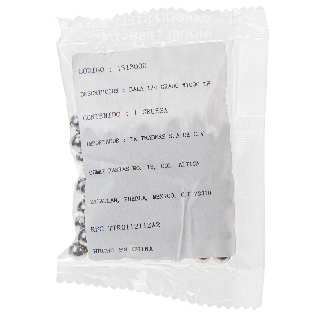 Baleros para taza de centro estándar de bicicleta 1/4" Cromado
