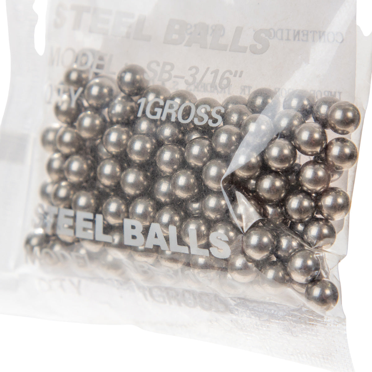 Balas de 3/16" para bicicleta 1 gross Cromado