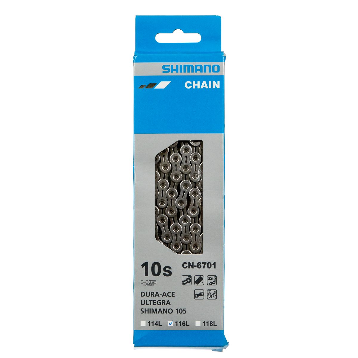 Cadena para bicicleta Shimano CN/HG6701 10v 116e