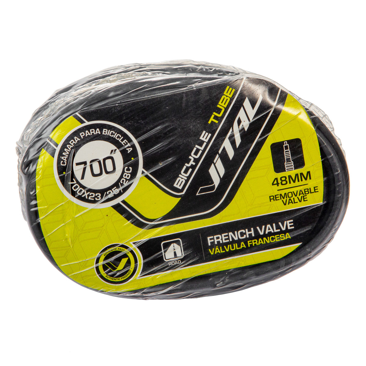 Cámara para bicicleta de ruta Vital R700x23/28c VF 48 mm