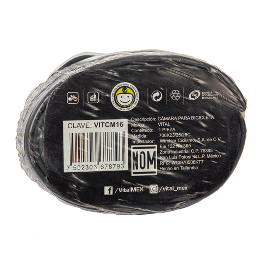 Cámara para bicicleta de ruta Vital R700x23/28c VF 48 mm