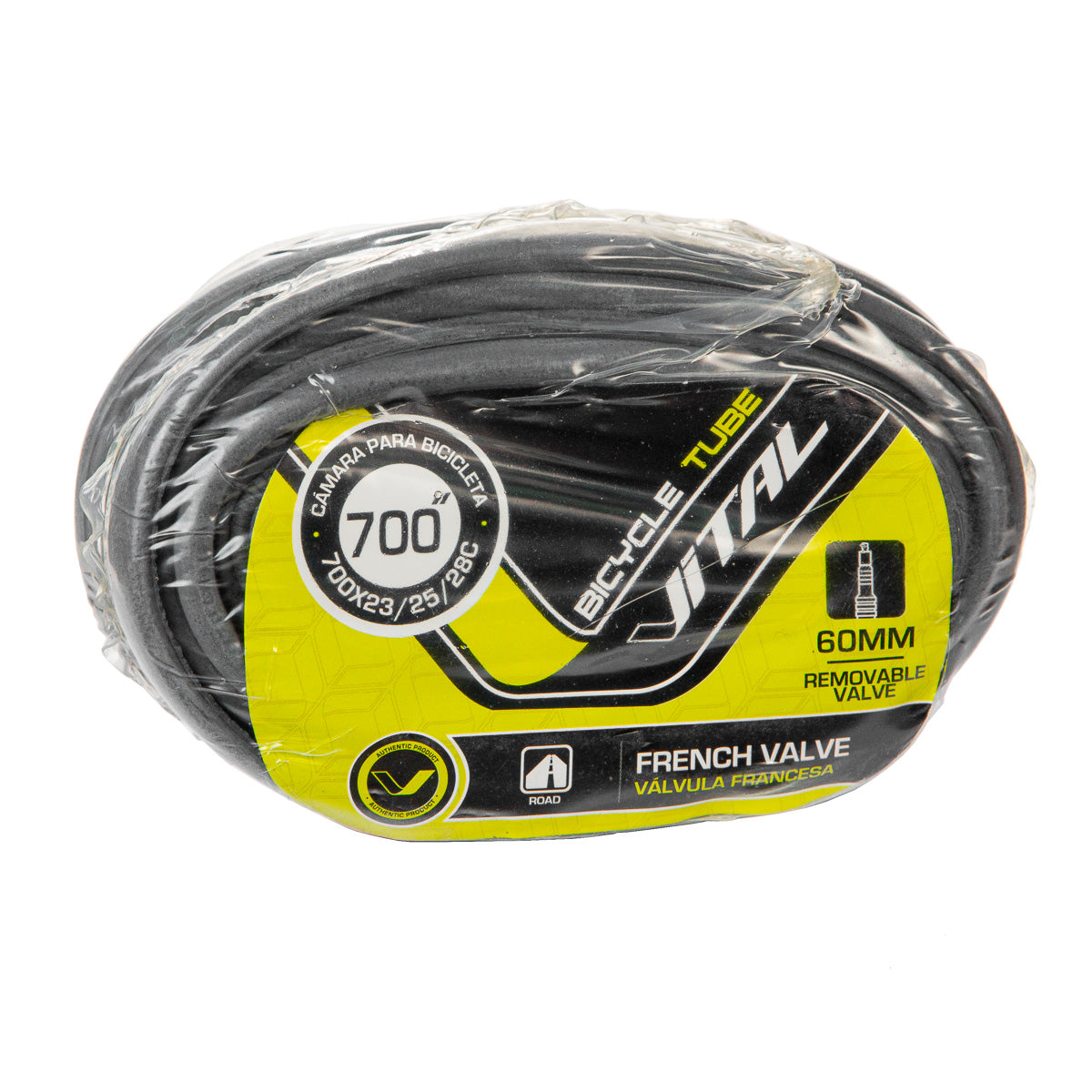 Cámara para bicicleta de ruta Vital R700x23/28c VF 48 mm