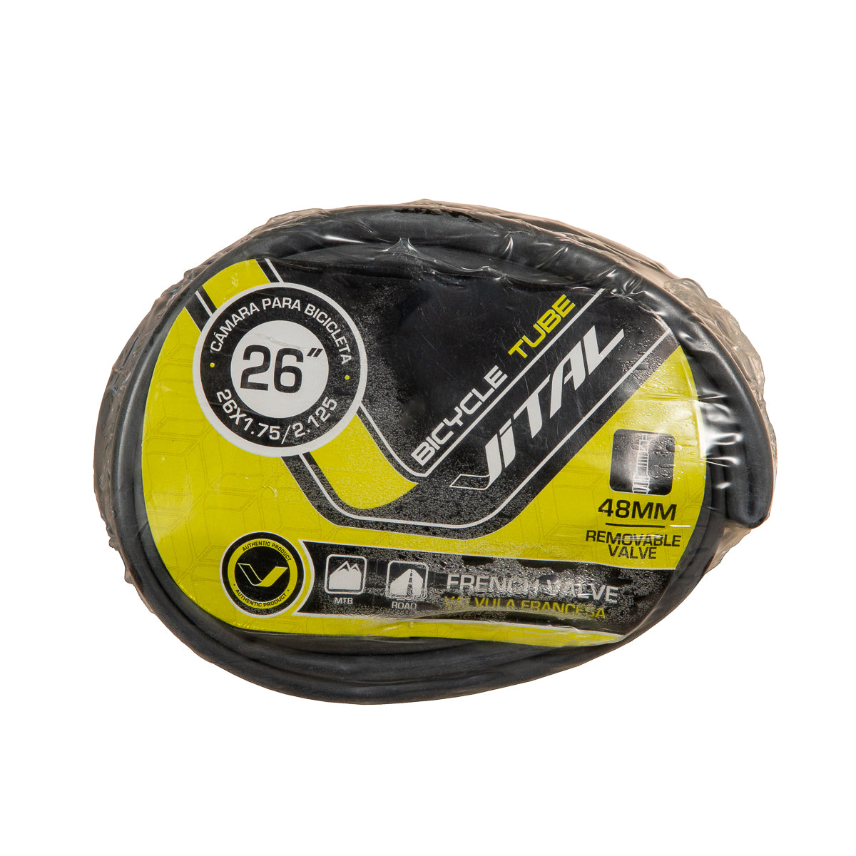 Cámara para bicicleta MTB Vital R26x1.75/2.125" VF 48 mm