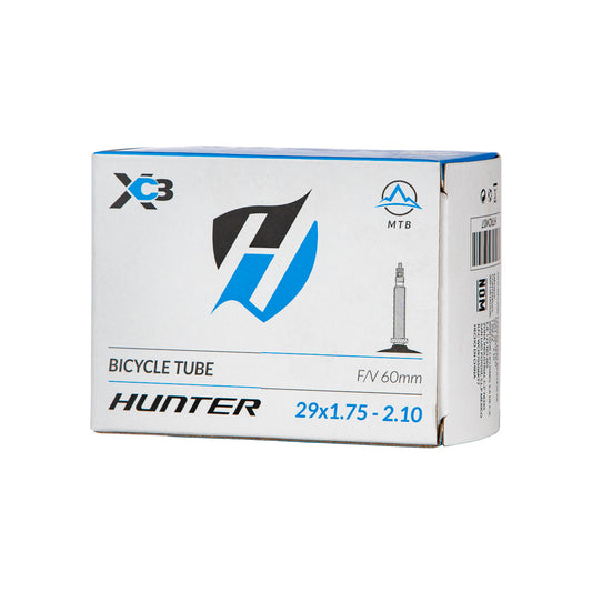 Cámara para bicicleta de montaña rodada 29x1.75/2.10 Hunter XC3 VF 60 mm Negro