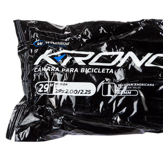 Cámara para bicicleta de montaña Kronos R29x2.00/2.25" VA 48 mm Negro