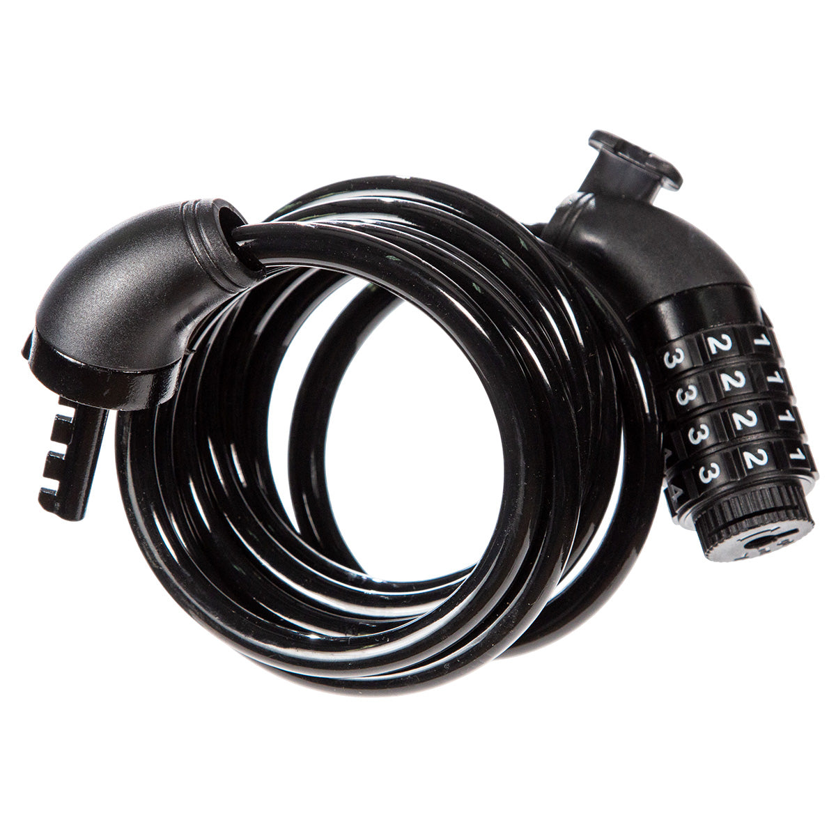 Candado de cable con cierre de combinación para bicicleta Windsor 8x1850 mm Negro