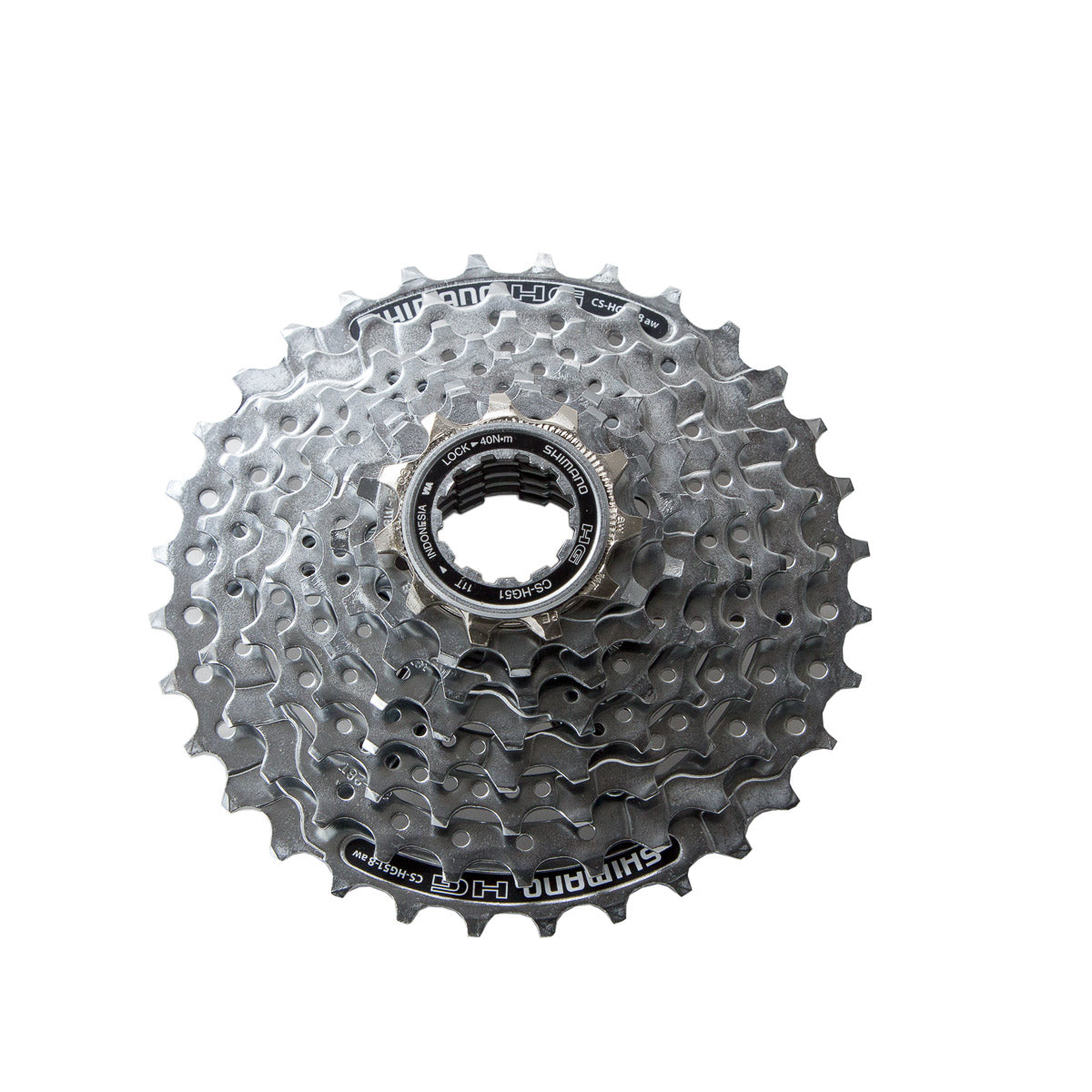 Cassette para bicicleta de montaña Shimano CS-HG-51-8 8v 11-32d Negro