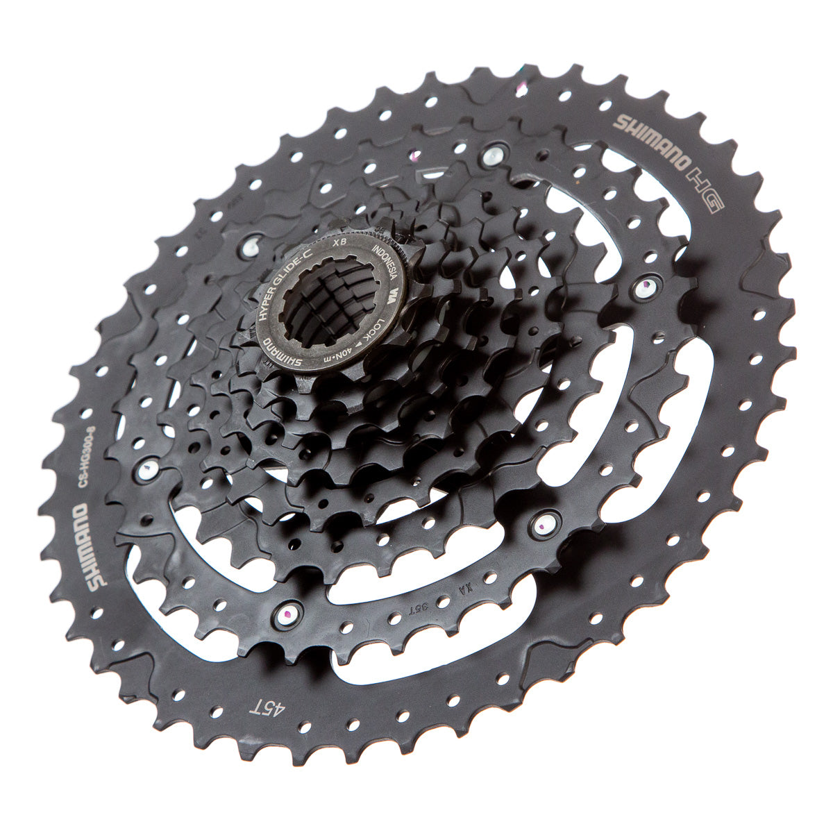 Cassette para bicicleta de montaña Shimano CS-HG300-8 8v 11-45d Negro