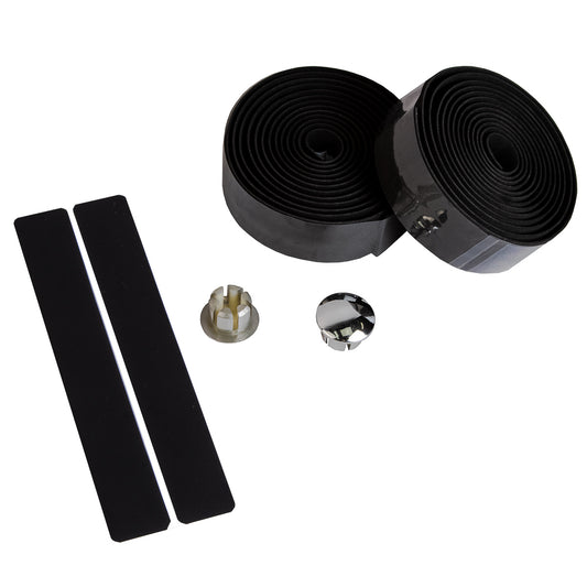 Cinta para manubrio de bicicleta de ruta Hule Espuma 199x3 cm Negro