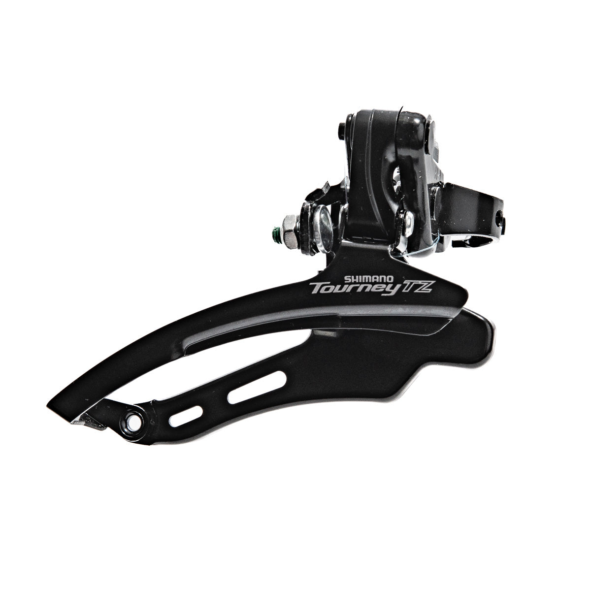 Desviador delantero para bicicleta de montaña Shimano Tourney FD-TZ510 3x8/7v 28.6 mm 48d Tiro dual Negro