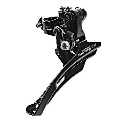Desviador delantero para bicicleta de montaña Shimano Tourney FD-TZ510 3x8/7v 28.6 mm 48d Tiro dual Negro