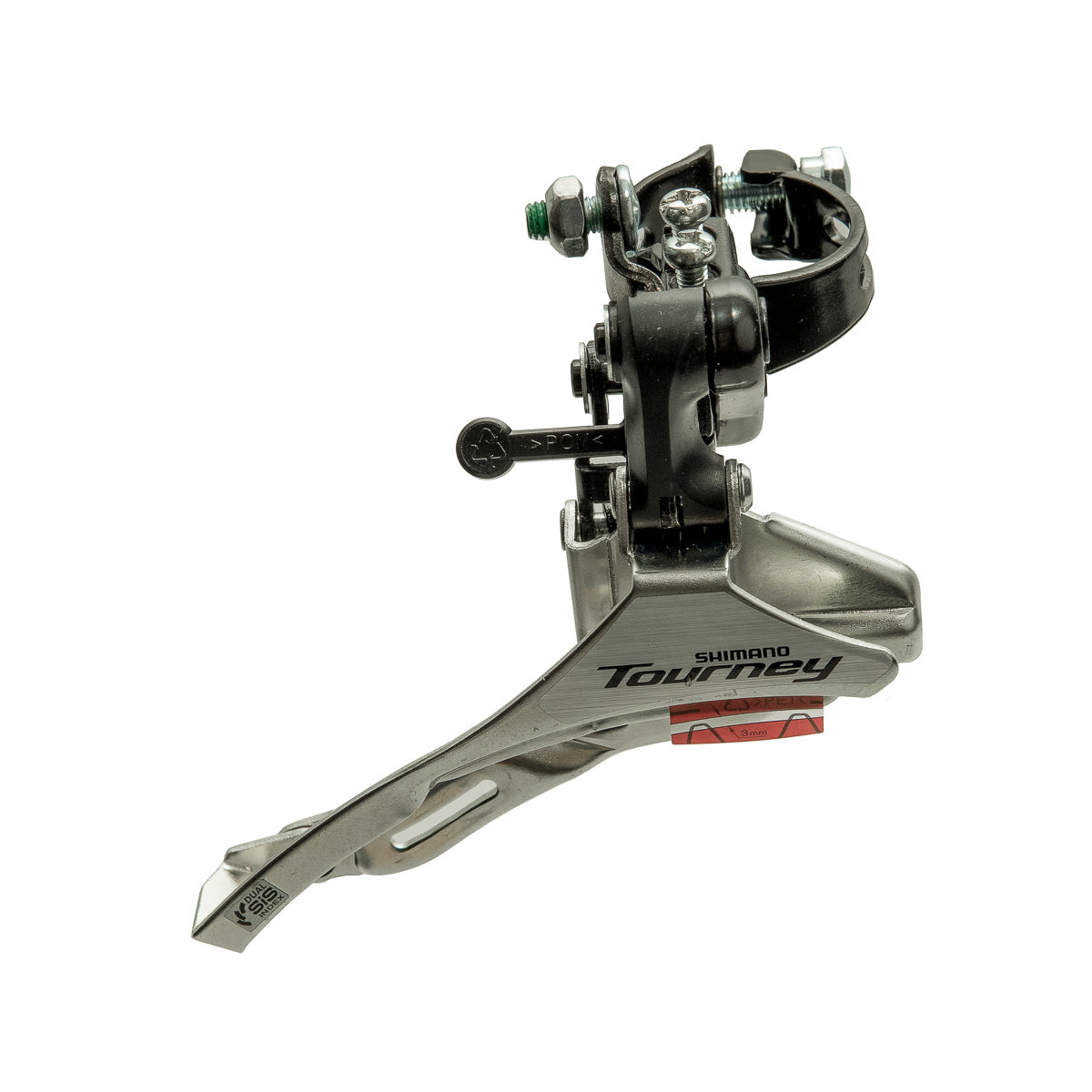 Desviador delantero bicicleta MTB Shimano Tourney FD TY300 3x7/6v 31.8 mm 42d Tiro abajo