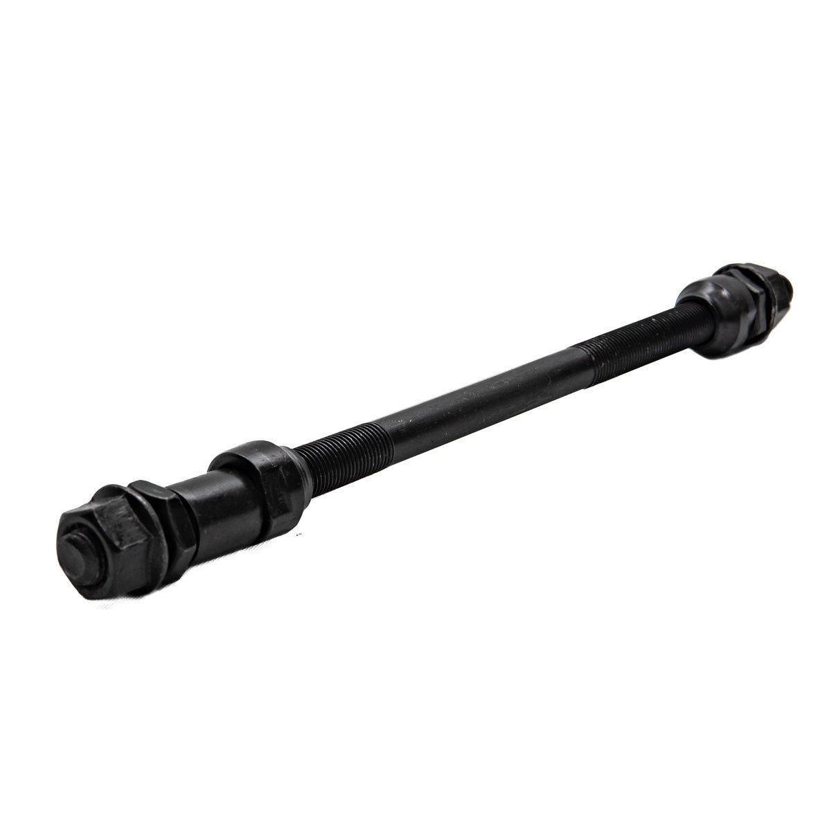 Eje para maza trasera de bicicleta con espaciador 3/8" x 205 mm Negro