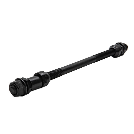Eje para maza trasera de bicicleta con espaciador 3/8" x 205 mm Negro
