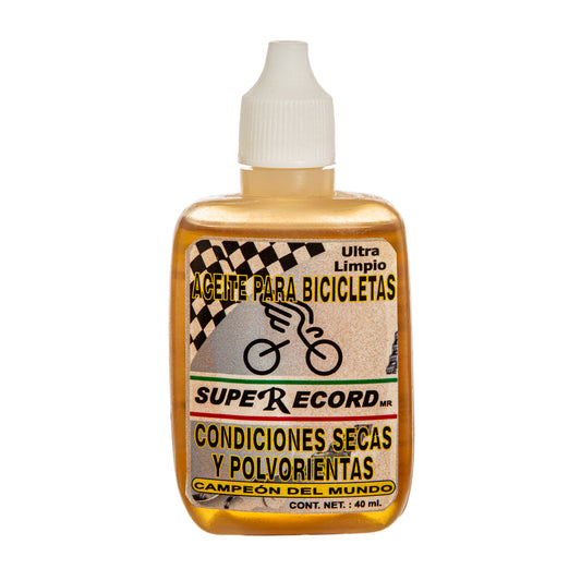 Lubricante sintético avanzado para cadena de bicicleta Super Record Ultra Limpio 40ml