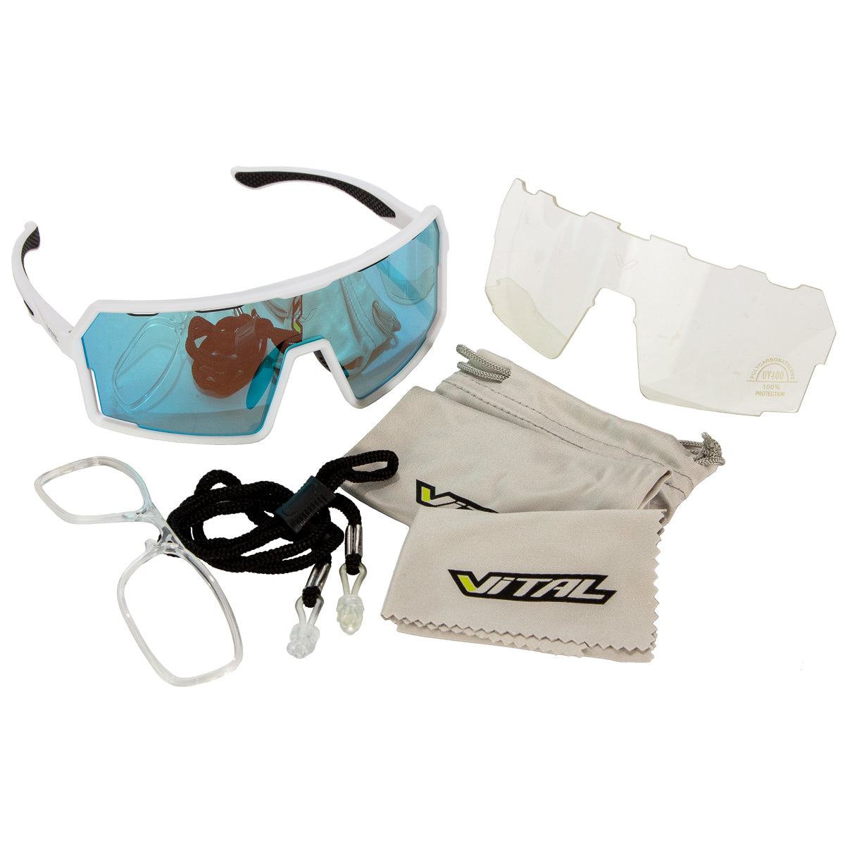 Lentes para ciclismo Vital V30 Azul negro