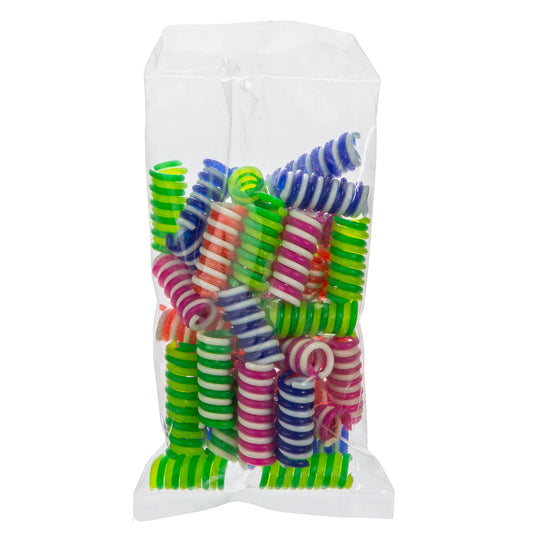 Decoradores y limpiadores para rayos de bicicleta Resorte Espiral Chico Multicolores