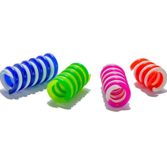Decoradores y limpiadores para rayos de bicicleta Resorte Espiral Chico Multicolores