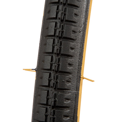 Llanta para bicicleta de turismo Vee Ruber Bicolor R24x1 3/8" 70 psi Negro-crema