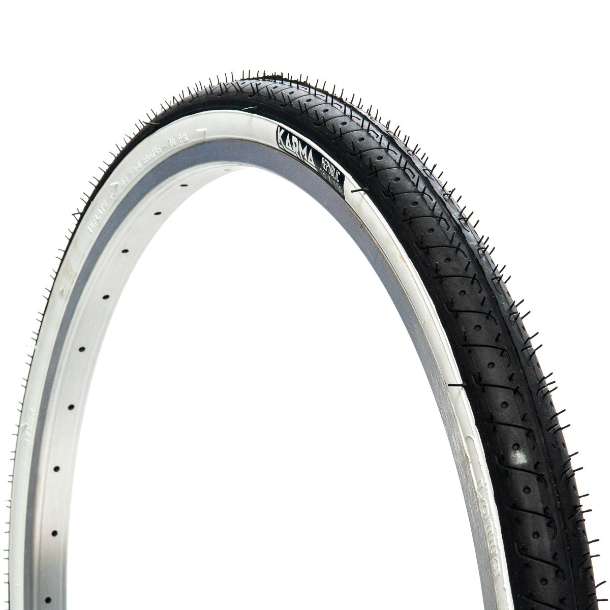 Llanta para bicicleta urbana Karma Republic R26x1.50" 45 psi Negro-blanco