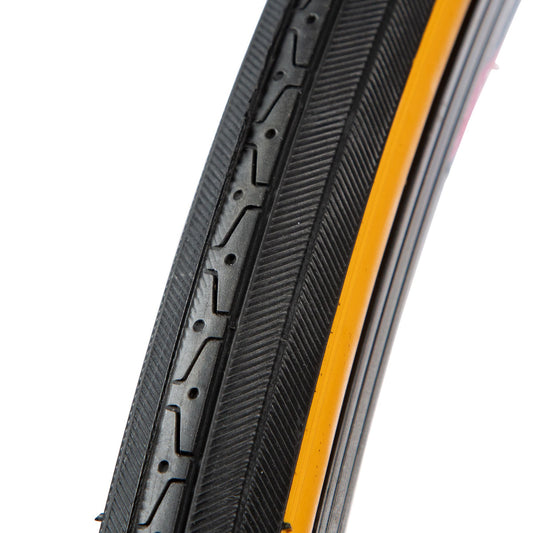 Llanta para bicicleta de turismo Deli S-145 Bicolor R27x1 1/4" 100 psi Negro-amarillo