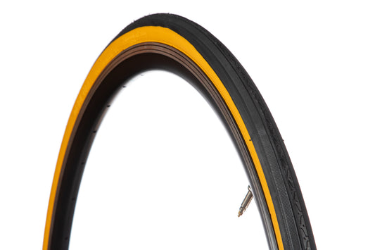 Llanta para bicicleta de turismo Deli S-145 Bicolor R27x1 1/4" 100 psi Negro-amarillo